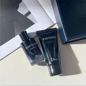 Dior Sauvage Grooming set of 10ml scent +20ml shower gel New in box! Best gift